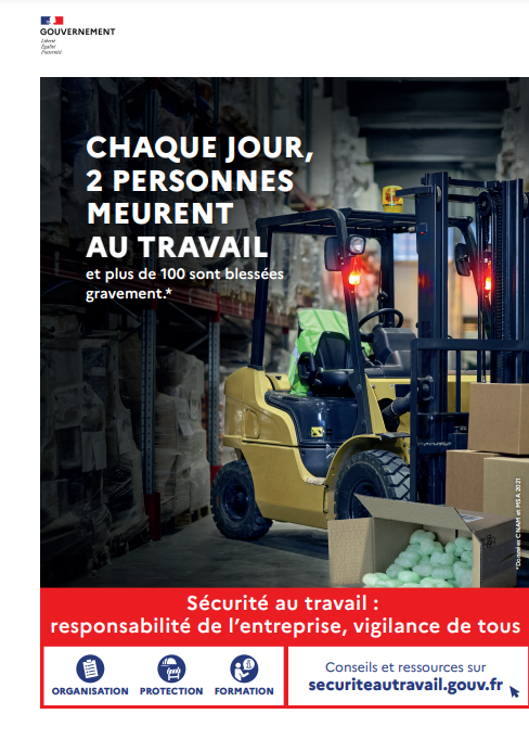 Affiche Accident travail mortel